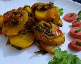 A picture of step 5 of Aloo Methi.