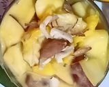 A picture of step 6 of Mango custard pudding.