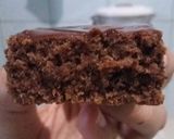 Foto langkah ke 8 dari resep Brownies alias bolu hitam manis (tanpa pengembang).
