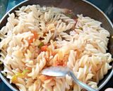A picture of step 4 of Myonnaise Vegetable pasta.