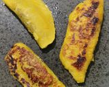 A picture of step 6 of Sweet Plantain Empanadas with Beans and Cheese.