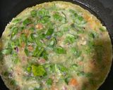 पालक पनीर ऑम्लेट (palak paneer omelette recipe in Hindi) रेसिपी चरण 3 फोटो