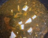 A picture of step 3 of Palak paneer.