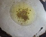 A picture of step 1 of Thotakura gravy(amaranth leaves).