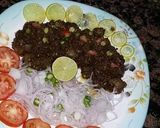 A picture of step 1 of Chicken kaleji.