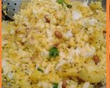 A picture of step 5 of Kaanda Poha.