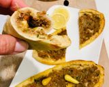 Une image de l'étape 5 de Pizza à la viande hachée : pide turc.