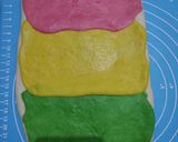 Foto langkah ke 7 dari resep (Sourdough Discard) Rainbow Mantau.