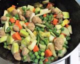 A picture of step 4 of Lemony Vegetable, Soya & Lobia Stew.