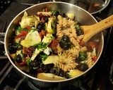 A picture of step 21 of Steamed Pesto Chicken Rolls with Whole Wheat Pasta.