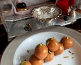 A picture of step 5 of Besan laddu.