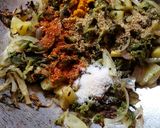 A picture of step 3 of Bitter gourd peel bhaji.