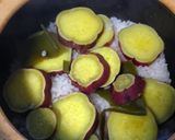 A picture of step 3 of Japanese Sweet Potato Rice.