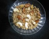 A picture of step 1 of Oats and dry fruit lollipop.