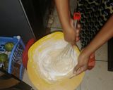 A picture of step 3 of Red velvet cake.