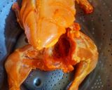 A picture of step 4 of Lahori chicken chargha.