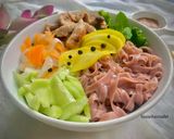 Hình bước làm 1 của món Phở trộn (sốt bơ đậu phộng)