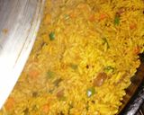 A picture of step 5 of Turmeric Fried rice.