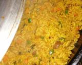 A picture of step 5 of Turmeric Fried rice.