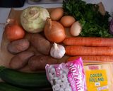 Tepsis sajtos cukkinis zöldséglepény!😋 recept fázis 1 fotója