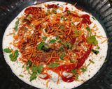 A picture of step 6 of Sweet Potato Tikki Chaat.