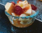A picture of step 3 of Apple juicy fruit Chaat.