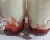 Foto langkah ke 3 dari resep 41. Korean Strawberry Milk Cheese.