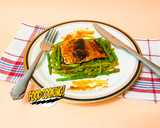 Foto del paso 6 de la receta: Salmón Teriyaki sobre Espárragos Trigeros y Judías Verdes