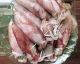 Hình bước làm 2 của món Mực nhồi(dồn) thịt