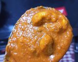 A picture of step 6 of Kaju masala.