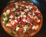 A picture of step 8 of Pan Poha Pizza.