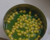 A picture of step 6 of Mint Pani Puri with Chana–Potato Stuffing.