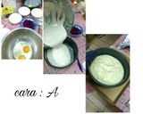 Foto langkah ke 1 dari resep Bolu kukus lapis puding buah naga merah.