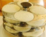 A picture of step 3 of A Healthier version of traditional idlies; made with antidiabetic barley grains, urad and fenugreek.
