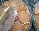 A picture of step 5 of Tiramisu Coffee Cake | No-Bake Cake | Marie biscuit Dessert.