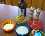 Foto del passaggio 1 della ricetta Polpette di lenticchie e manzo al sugo