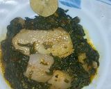 A picture of step 3 of Sabut masaley ka Arvi palak.