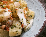Foto del paso 8 de la receta: Ensalada de patata y bacalao confitado con pesto