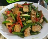 Foto langkah ke 3 dari resep #203 Tumis KTP (kacang panjang, tahu, pete).