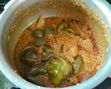 A picture of step 3 of Vangi shimla mirch masala bhaji.