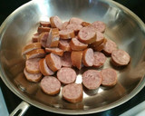 A picture of step 3 of Polish Kielbasa and Cabbage.