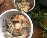 Gambar langkah 1 resipi Sup Ketam.