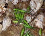 A picture of step 4 of Hara Chicken Chana Pulao.
