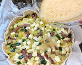 Foto del paso 7 de la receta: Pizza rústica de jamón serrano, patatas y calabacín