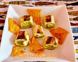Foto del paso 7 de la receta Rollitos rellenos de queso y guacamole