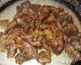 A picture of step 4 of Fried dry meat.