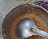 A picture of step 2 of #TR#Vegetable Uttappam with gunpowder spread side dish narial and onion chutney.