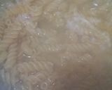A picture of step 1 of Qeema masala Pasta.