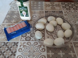 Huevos rellenos con mayonesa y sucedáneos