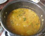 A picture of step 3 of Toor dal Lauki Sem phali curry.